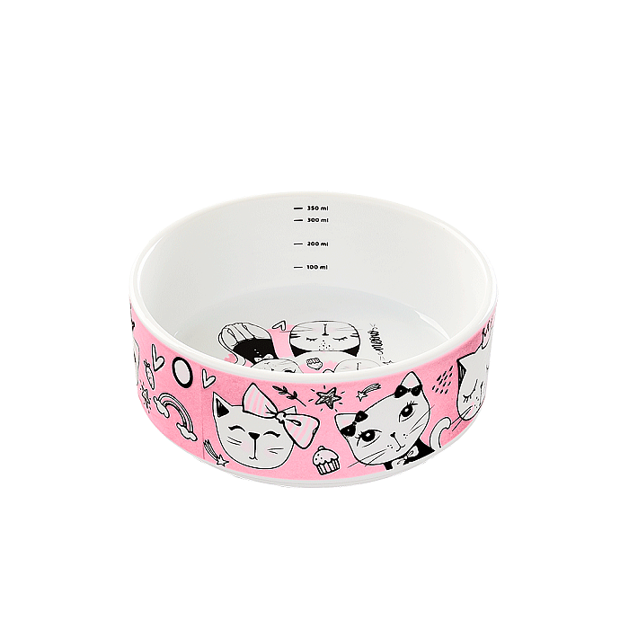 Duman Kedi Porselen Mama Kasesi 12 Cm - 3