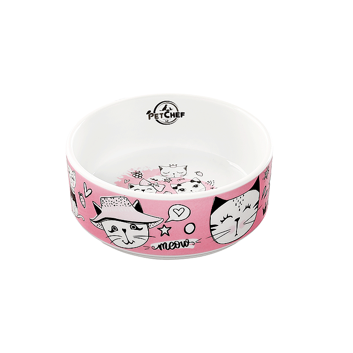 Duman Kedi Porselen Mama Kasesi 12 Cm - PetChef