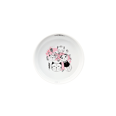 Duman Kedi Porselen Mama Kasesi 12 Cm - 2