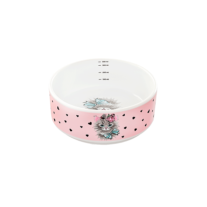 Çakıl Kedi Porselen Mama Kasesi 12 Cm - 3