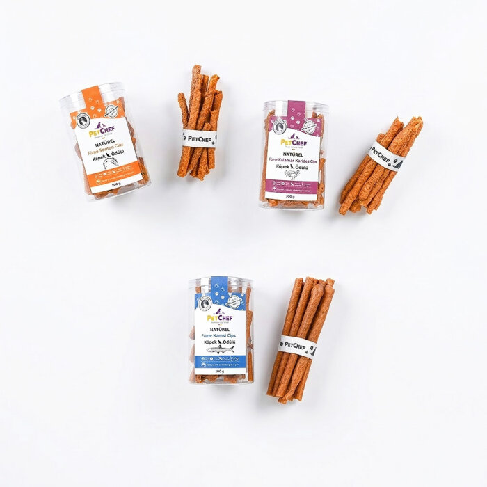 Gourmet Crunch Bites 3'lü Cips seti - PetChef Crunch Bites