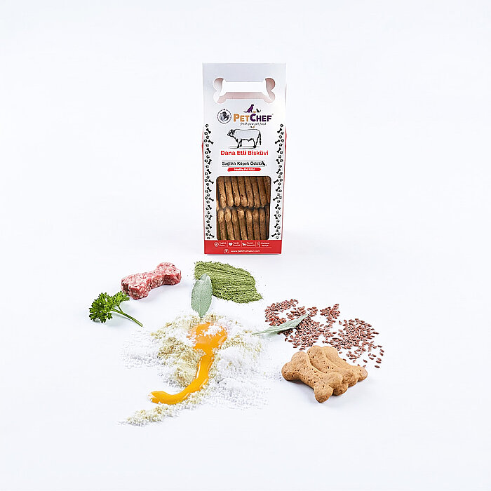 Treat Cookies & Dana Etli Kurabiye (230 Gr) - Gourmet Pet Cookies (1)