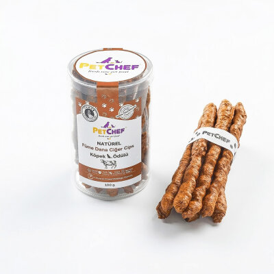 Füme Dana Ciğeri Köpek Ödül Cipsi (100 Gr) - 2