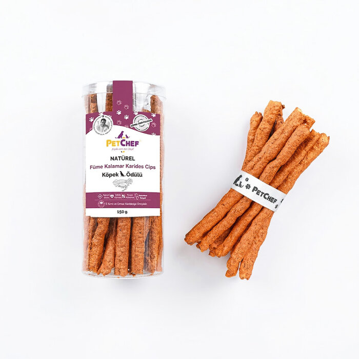 Gourmet Crunch Bites Füme Kalamar & Karides Cips (150 Gr) - PetChef Crunch Bites