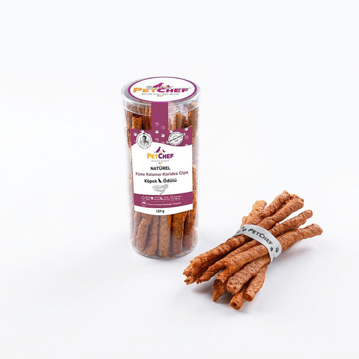 Gourmet Crunch Bites Füme Kalamar & Karides Cips (150 Gr) - PetChef Crunch Bites (1)