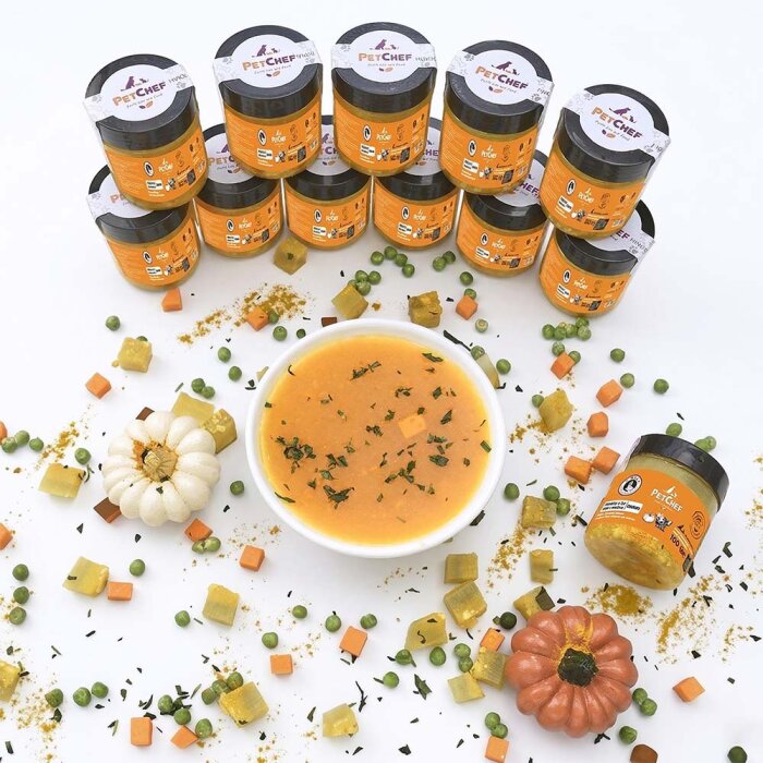 Fresh Gourmet Hindi Etli Balkabaklı Çorba Tarif 12'li Set - Gourmet Fine Dining Cat & Dogs Series