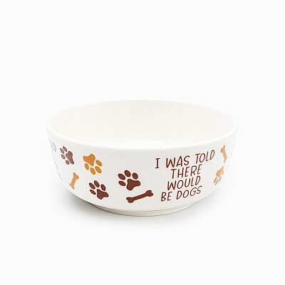 Badem Köpek Porselen Mama Kasesi 14 Cm - 1