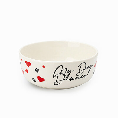 Daisy Köpek Porselen Mama Kasesi 14 Cm - 1