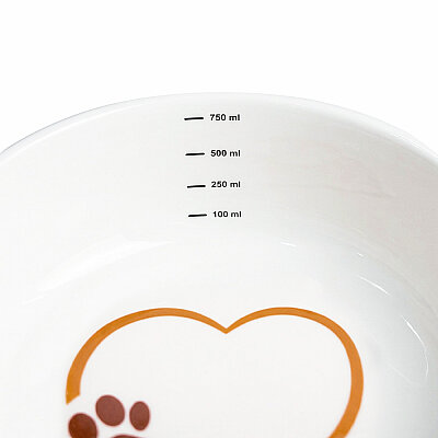 Badem Köpek Porselen Mama Kasesi 17 Cm - 3