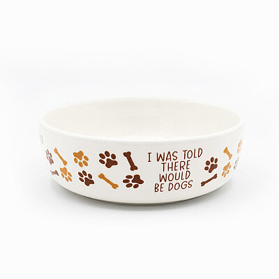 Badem Köpek Porselen Mama Kasesi 17 Cm - 1