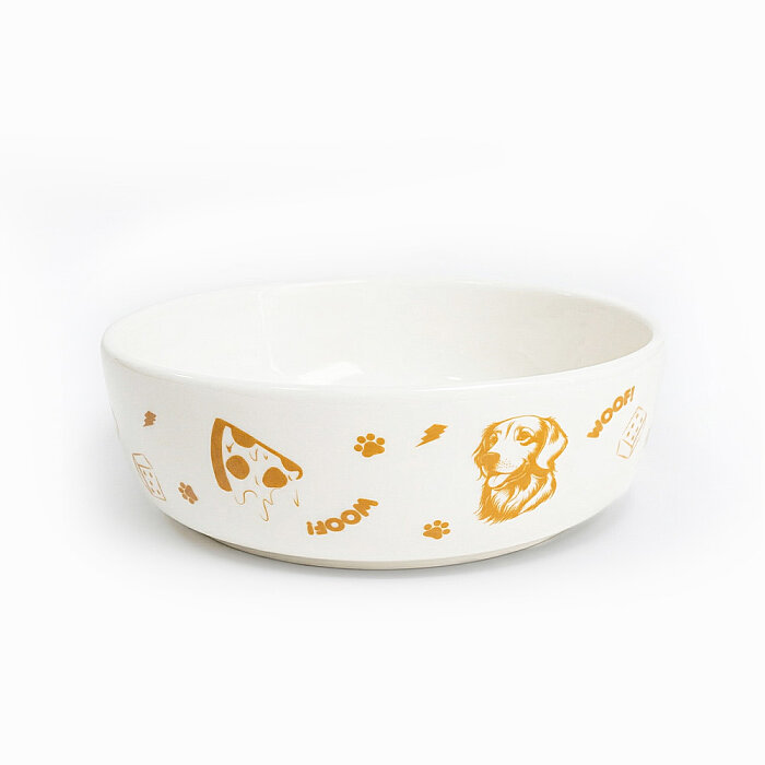 Mocha Köpek Porselen Mama Kasesi 17 Cm - Chef's Fine Dining Plate