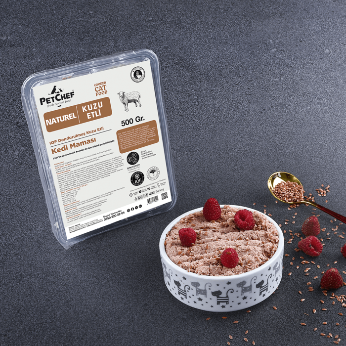 Naturel Kuzu Etli Kedi Maması 1.500 Gr (3x500 Gr) - 1