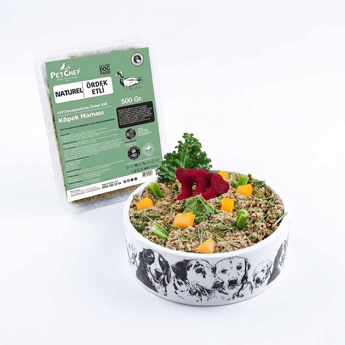 Naturel Barf (Pişmiş) Ördek Etli Küçük Irk Köpek Maması - PetChef