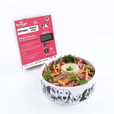 Naturel Barf (Pişmiş) Dana Etli Köpek Maması - 1