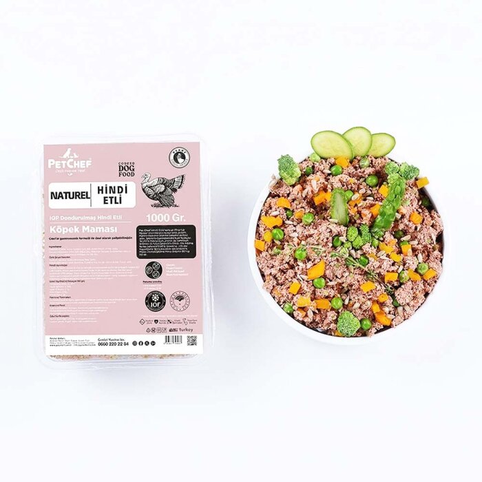 Naturel Barf (Pişmiş) Hindi Etli Köpek Maması - PetChef (1)