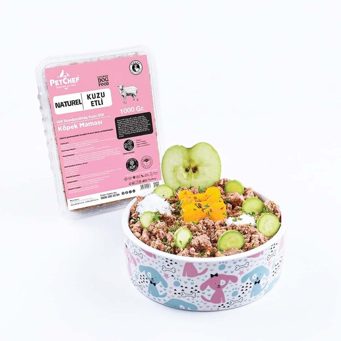 Naturel Barf (Pişmiş) Kuzu Etli Köpek Maması - PetChef