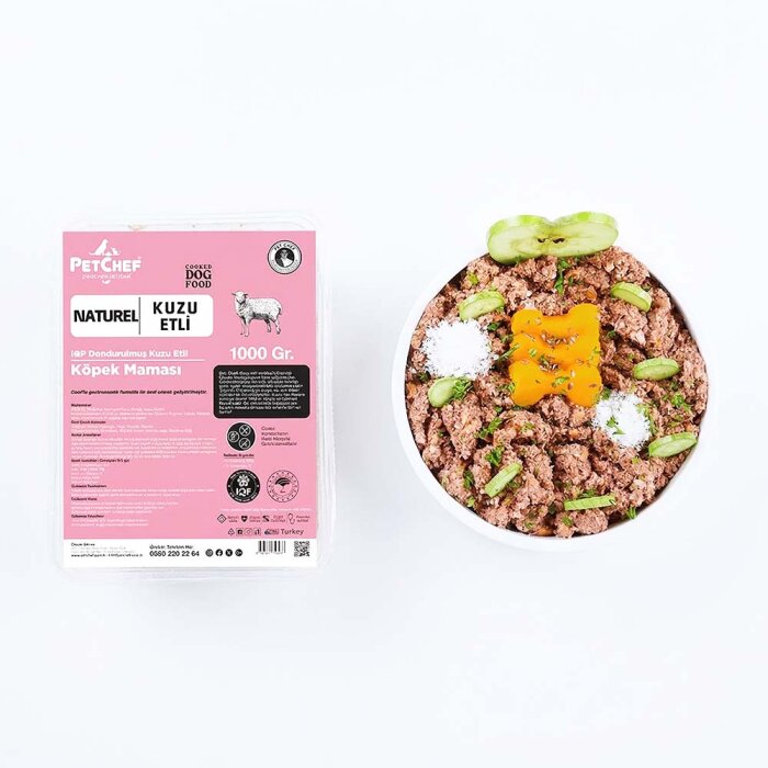 Naturel Barf (Pişmiş) Kuzu Etli Köpek Maması - PetChef (1)
