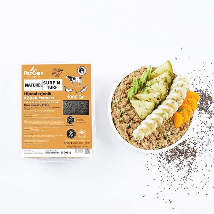 Naturel Barf (Pişmiş) Surf & Turf Köpek Maması - PetChef (1)