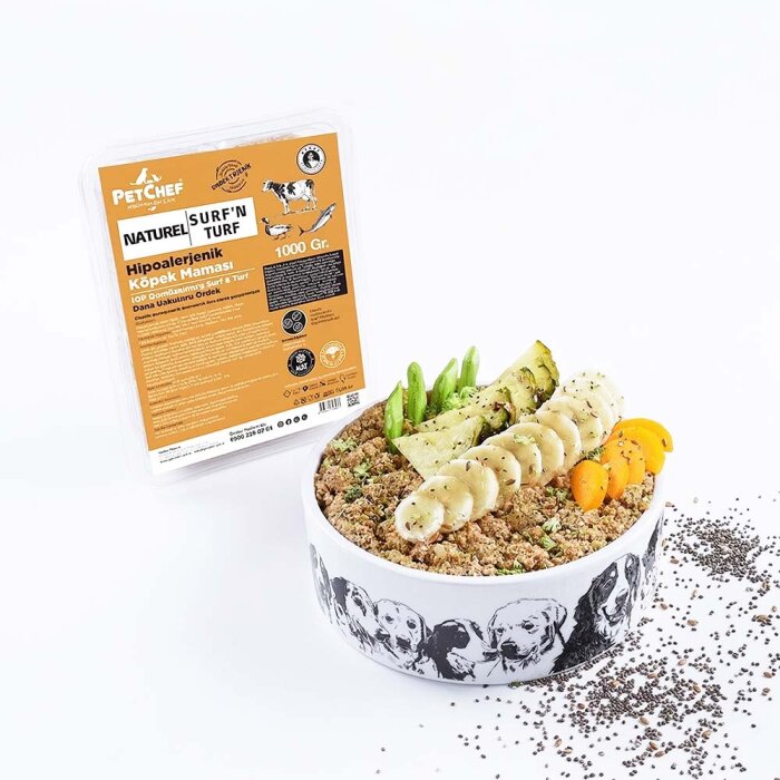 Surf&Turf Etli, Brokoli, Ananaslı Tarif Büyük Irk Köpek - Chef’s Hipoalerjenik Slow Cooked Menü