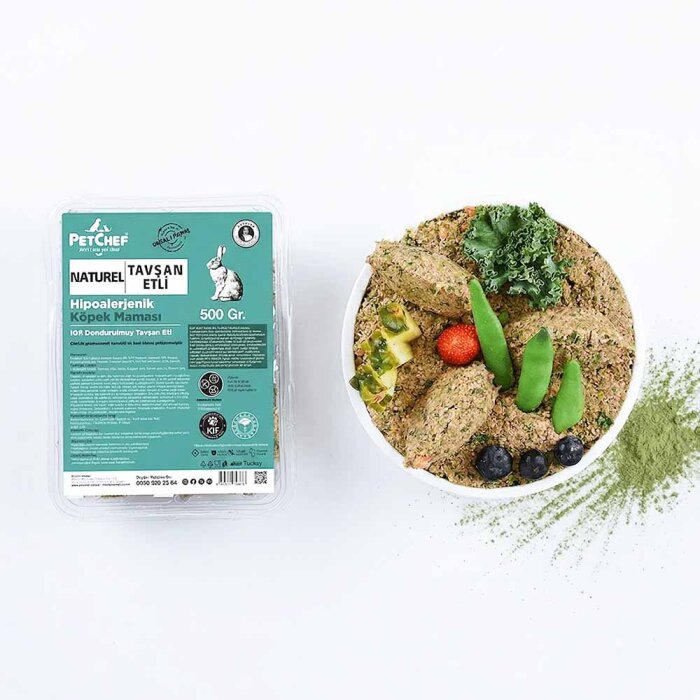 Naturel Barf (Pişmiş) Tavşan Etli Küçük Irk Köpek Maması - PetChef (1)