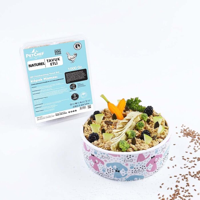 Naturel Barf (Pişmiş) Tavuk Etli Köpek Maması - PetChef