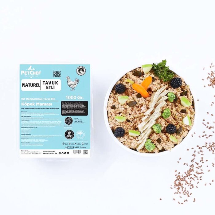Naturel Barf (Pişmiş) Tavuk Etli Köpek Maması - PetChef (1)