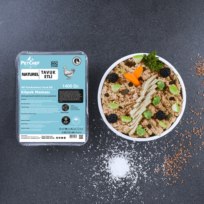 Naturel (Pişmiş) Tavuk Etli Köpek Maması - 2