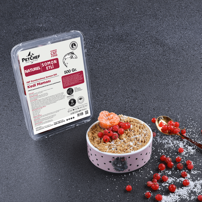 Naturel Somon Etli Kedi Maması 1.500 Gr (3x500 Gr) - 1