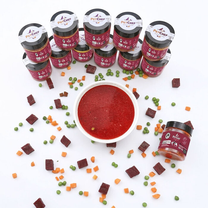 Pöç Etli Pancarlı Çorba 12'li Set (1800 Gr) - PetChef