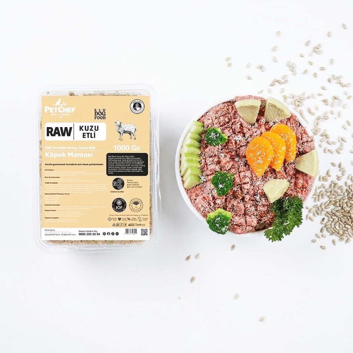 Raw Barf (Çiğ) Kuzu Etli Köpek Maması - PetChef (1)