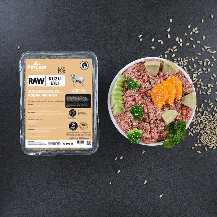 Raw (Çiğ) Kuzu Etli Köpek Maması - 2