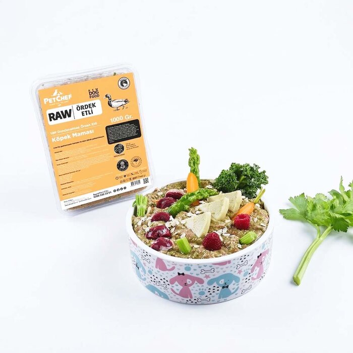 Raw Barf (Çiğ) Ördek Etli Köpek Maması - PetChef
