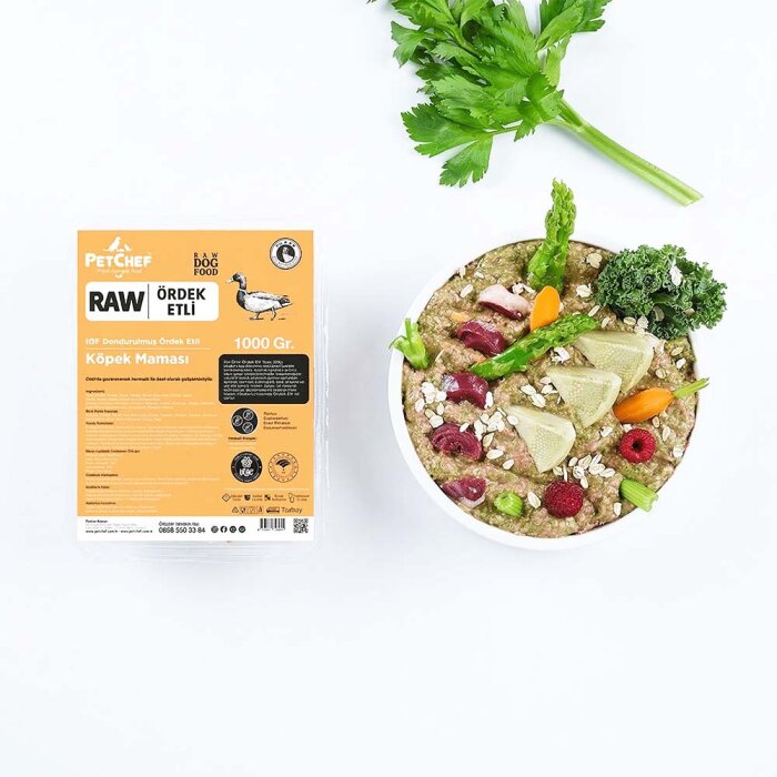 Raw Barf (Çiğ) Ördek Etli Köpek Maması - PetChef (1)