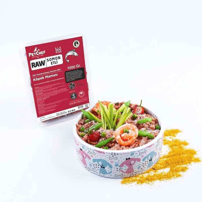 Raw Barf (Çiğ) Somon Etli Köpek Maması - PetChef