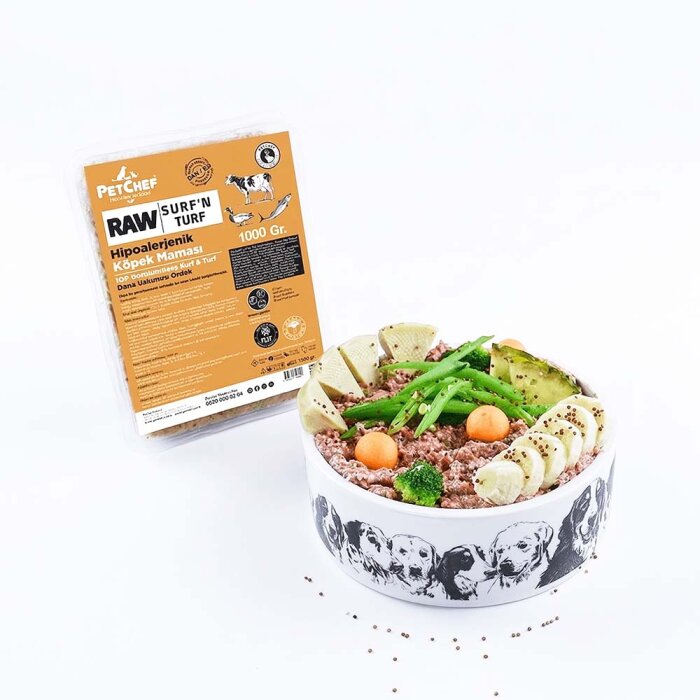 Surf&Turf Etli, Brokoli, Ananaslı Tarif Büyük Irk Köpek - Chef’s Hipoalerjenik Slow Cooked Menü