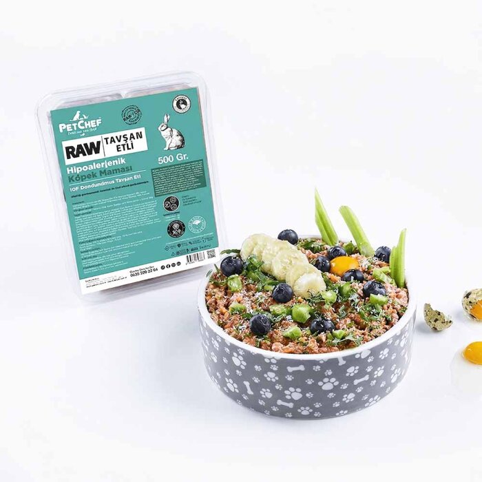 Raw Barf (Çiğ) Tavşan Etli Küçük Irk Köpek Maması - PetChef