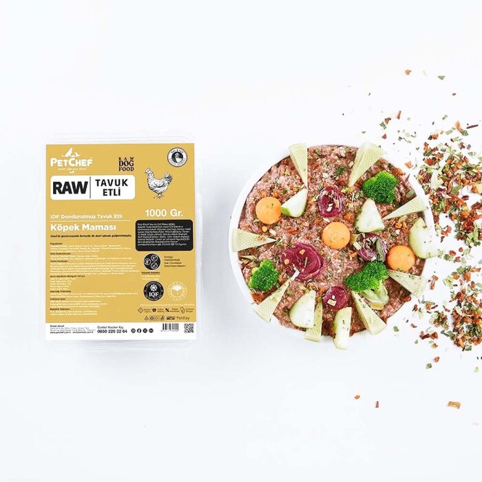 Raw Barf (Çiğ) Tavuk Etli Köpek Maması - PetChef (1)