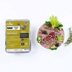 Raw Barf (Çiğ) Hindi Etli, Kuşkonmazlı Tarif Küçük Irk Köpek - 2