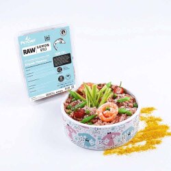 Raw Barf (Çiğ) Somon Etli, Rezeneli Tarif Küçük Irk Köpek - 1