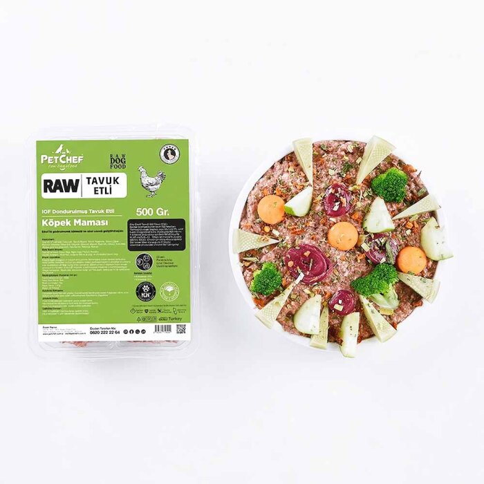 Raw Barf (Çiğ) Tavuk Etli Küçük Irk Köpek Maması - PetChef (1)