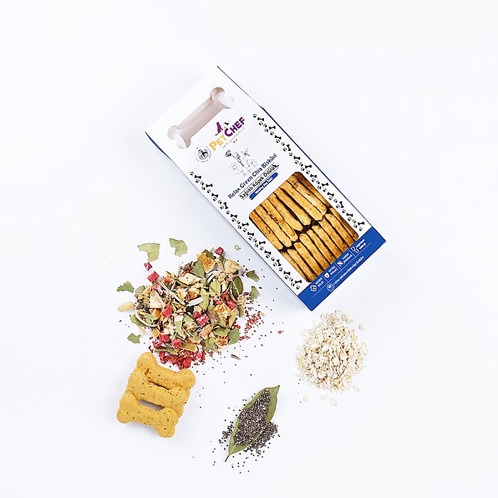 Treat Cookies & Relax Green Chia Kurabiye (230 Gr) - Gourmet Pet Cookies