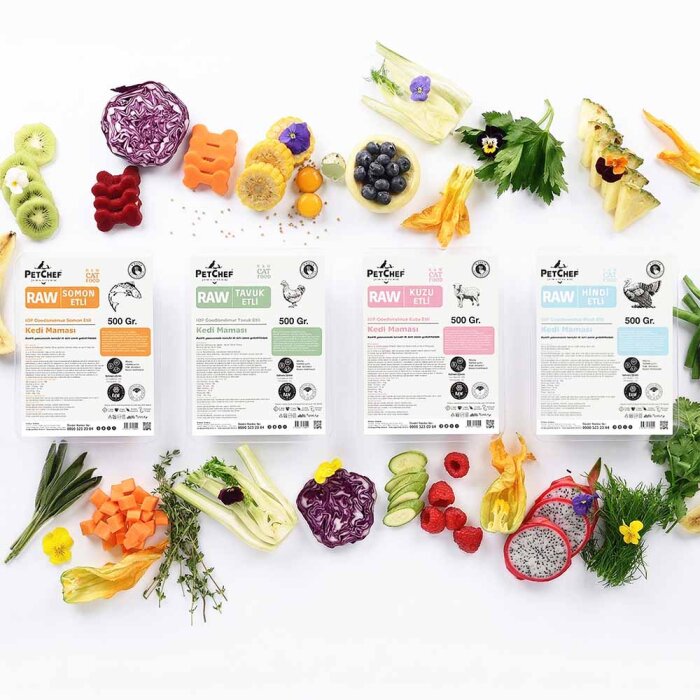 Chef'in Tadım Menüsü Raw Barf Kedi - Chef’s Raw Barf Menü