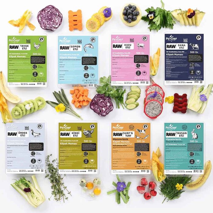 Chef'in Tadım Menüsü Raw Barf 4.000 Gr.(8x500 Gr) - Chef’s Raw Barf Menü