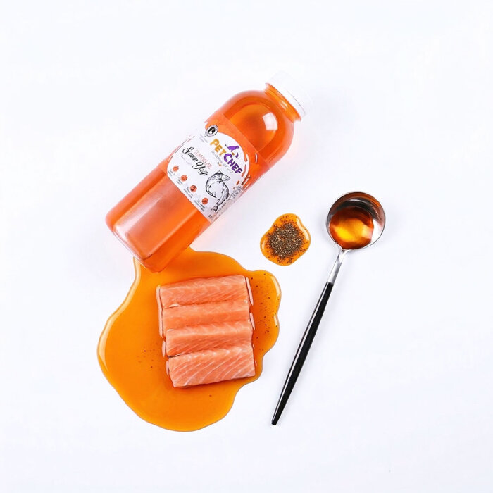 Organics Norveç Somon Balık Yağı 450 ml Soğuk Sıkım Kedi/ Köpek Somon Yağı 3.6.9 Omeğa Kaynağı - PetChef