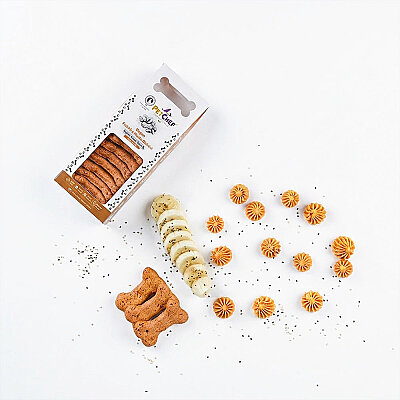 Treat Cookies & Vegan Fıstık Ezmeli & Muzlu Kurabiye (100 Gr x 2 Adet) - 1
