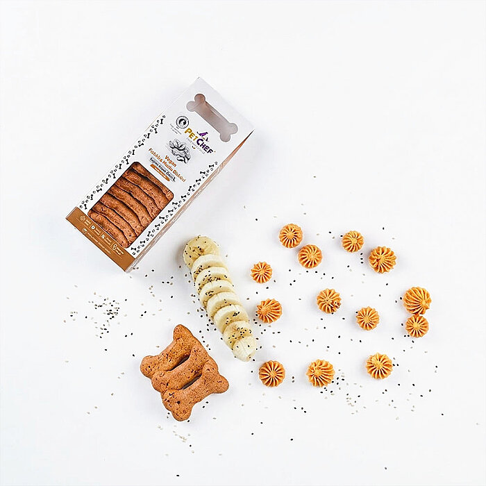 Treat Cookies & Vegan Fıstık Ezmeli & Muzlu Kurabiye (100 Gr x 2 Adet) - Gourmet Pet Cookies